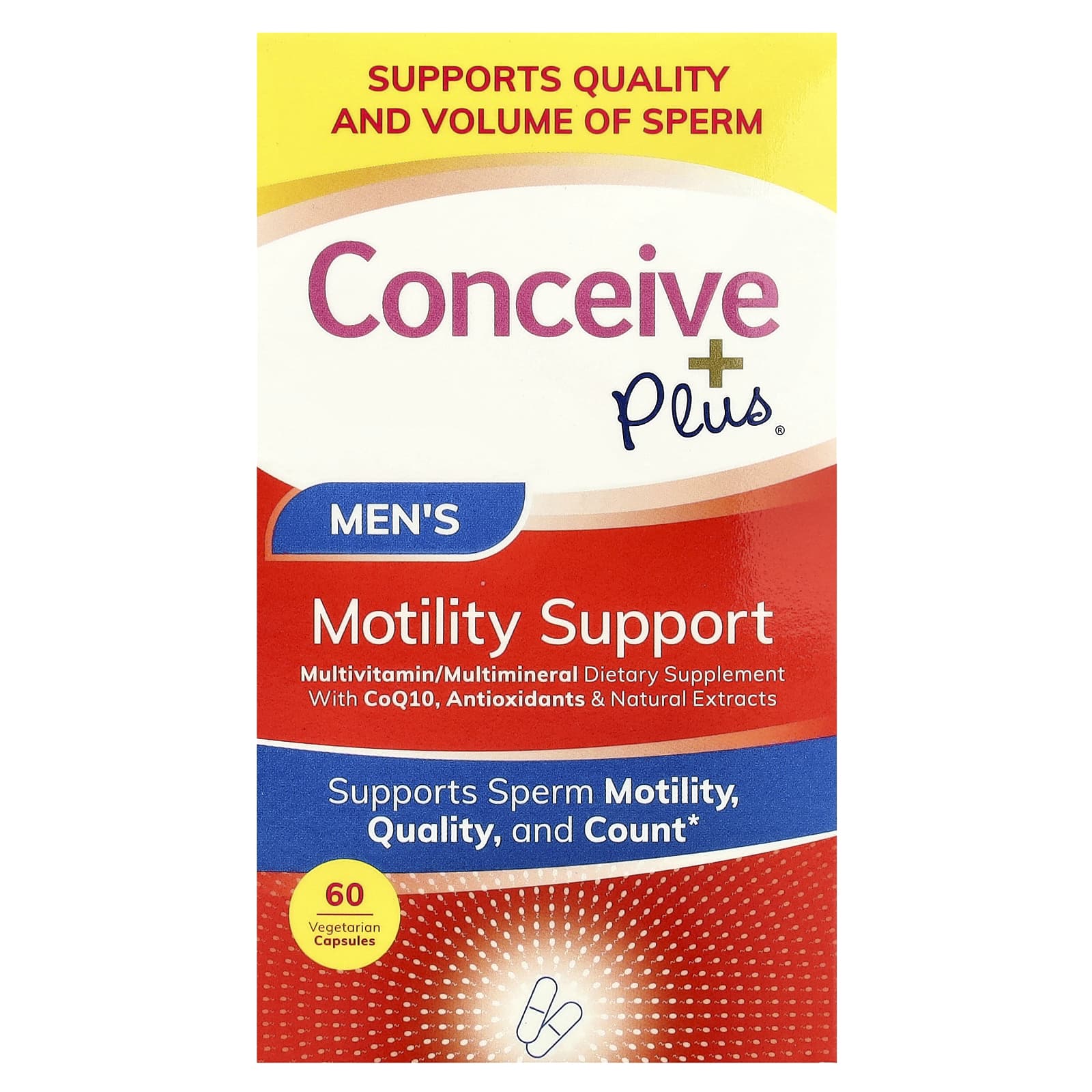 Conceive Plus, Men's Motility Support, 60 Vegetarian Capsules