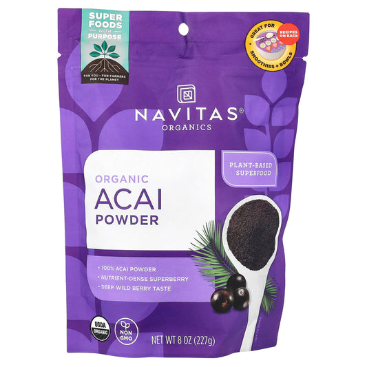 Navitas Organics, Organic Acai Powder, 8 oz (227 g) - Image 1