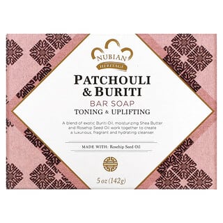 Buriti & Patchouli Natural Soap Bar by Nubian Heritage, 5 oz
