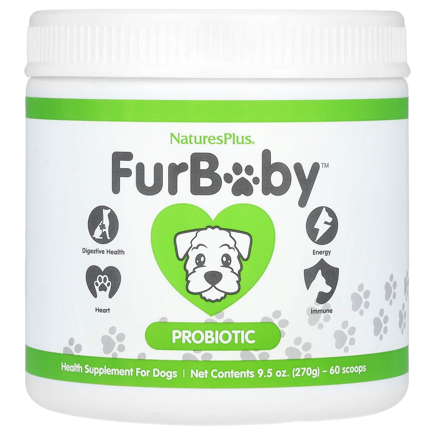 NaturesPlus, FurBaby, Probiotic for Dogs, 9.5 oz (270 g) - Image 1