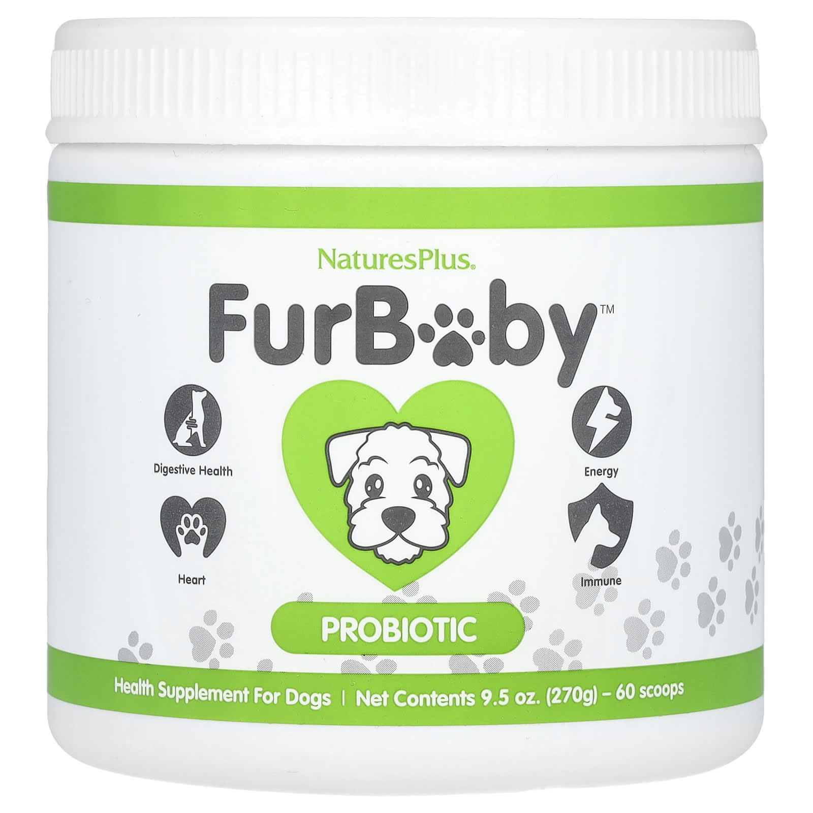 NaturesPlus, FurBaby, Probiotic for Dogs, 9.5 oz (270 g) - Image 1