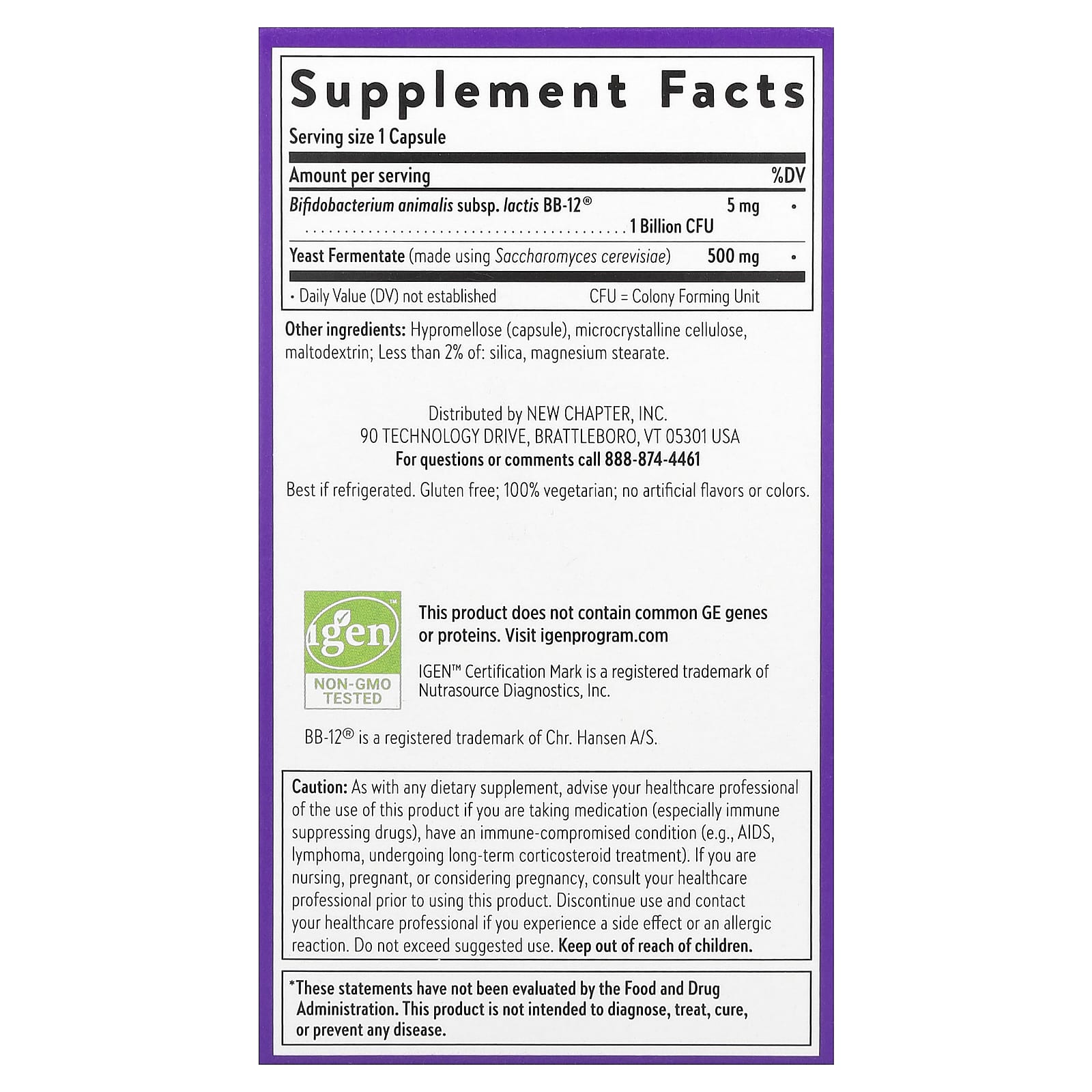 New Chapter, All Flora™ Probiotics, Dual Immunity, 30 Vegetarian Capsules - Image 2