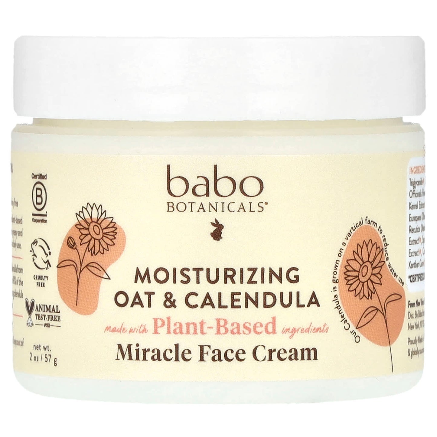 Hydrate Dry Skin with Babo Botanicals Oat & Calendula Face Cream - Image 1