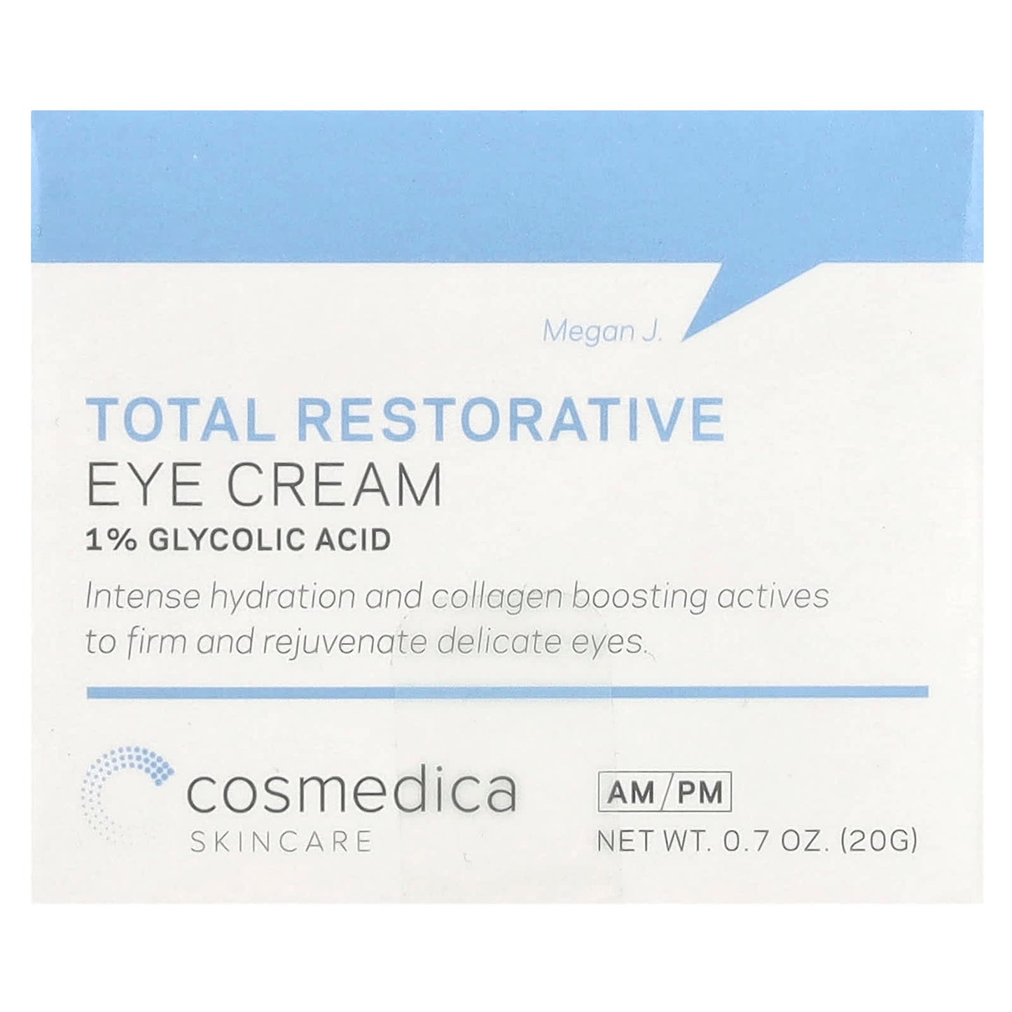 Intensive Eye Cream for Hydration and Firming - 0.7 oz | Cosmedica Skincare - Image 2