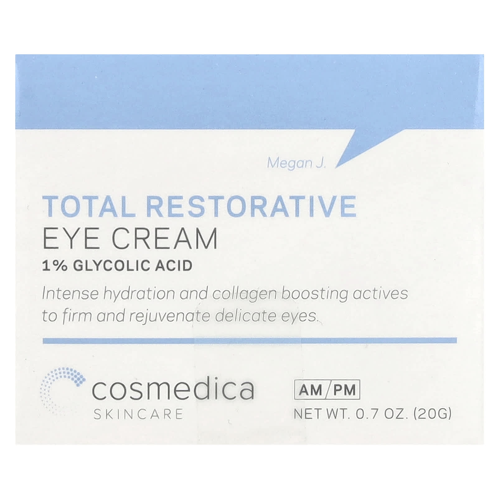 Intensive Eye Cream for Hydration and Firming - 0.7 oz | Cosmedica Skincare - Image 2