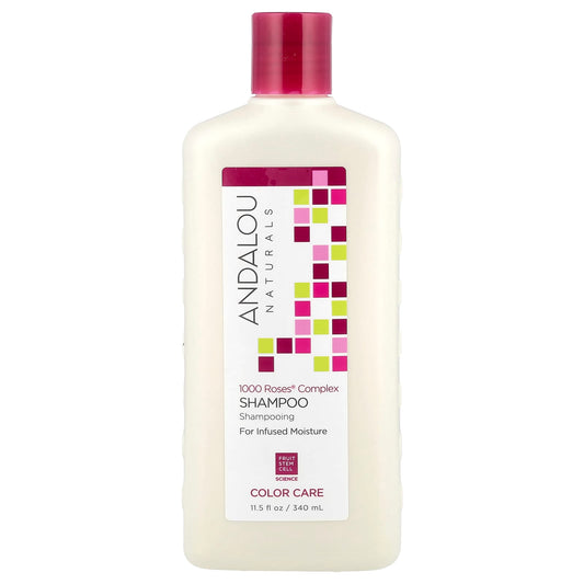 1000 Roses Color Protecting Shampoo by Andalou Naturals, 11.5 fl oz - Image 1