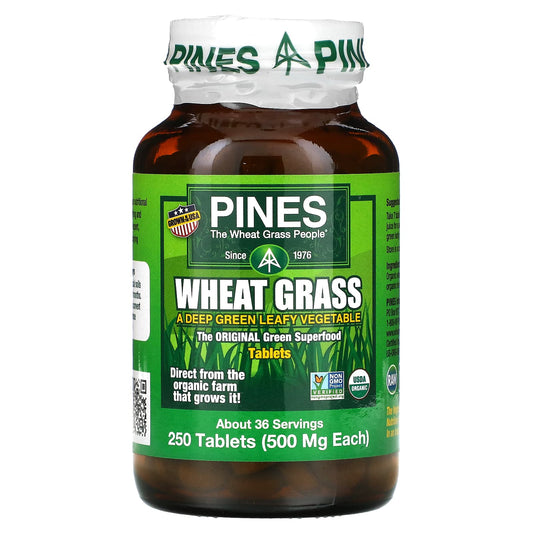 Pines International, Wheat Grass, 250 Tablets - Image 1
