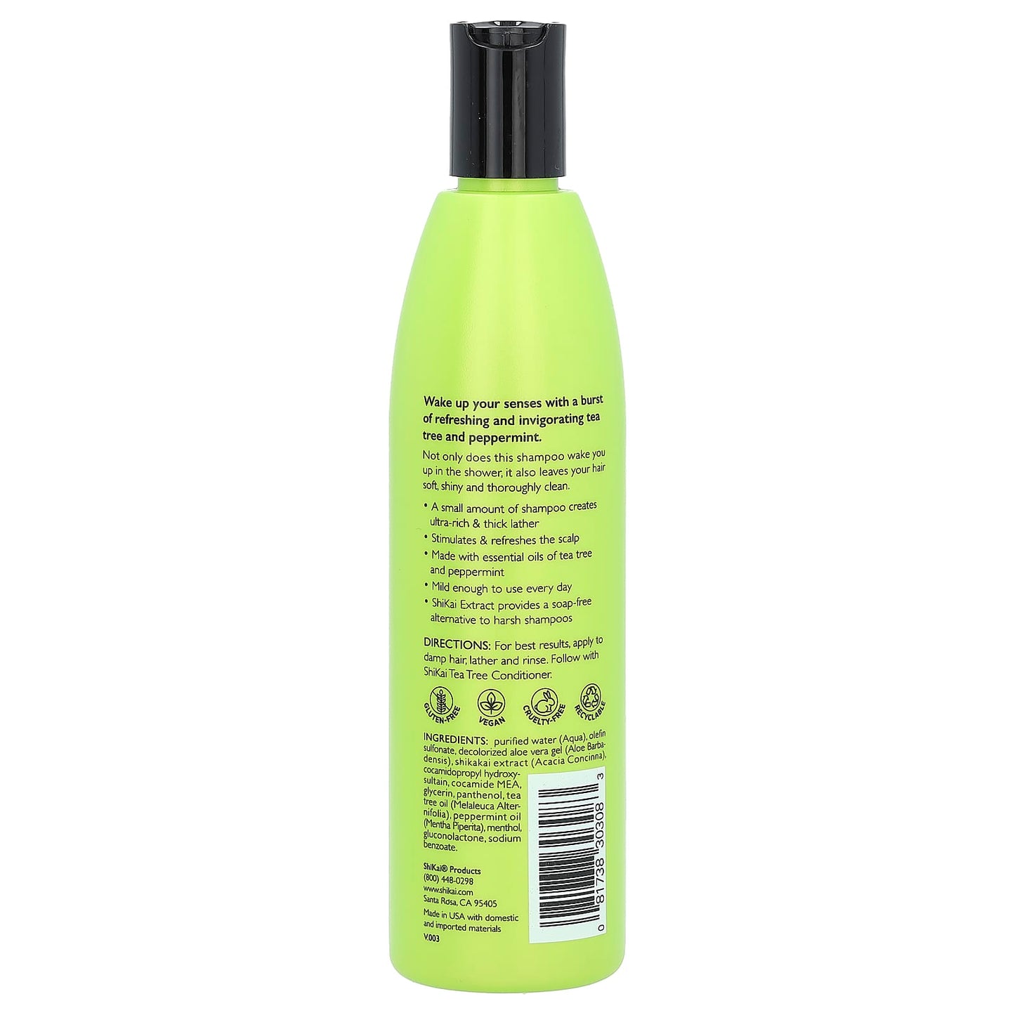 Shikai, Tea Tree Shampoo, 12 fl oz (355 ml) - Image 2