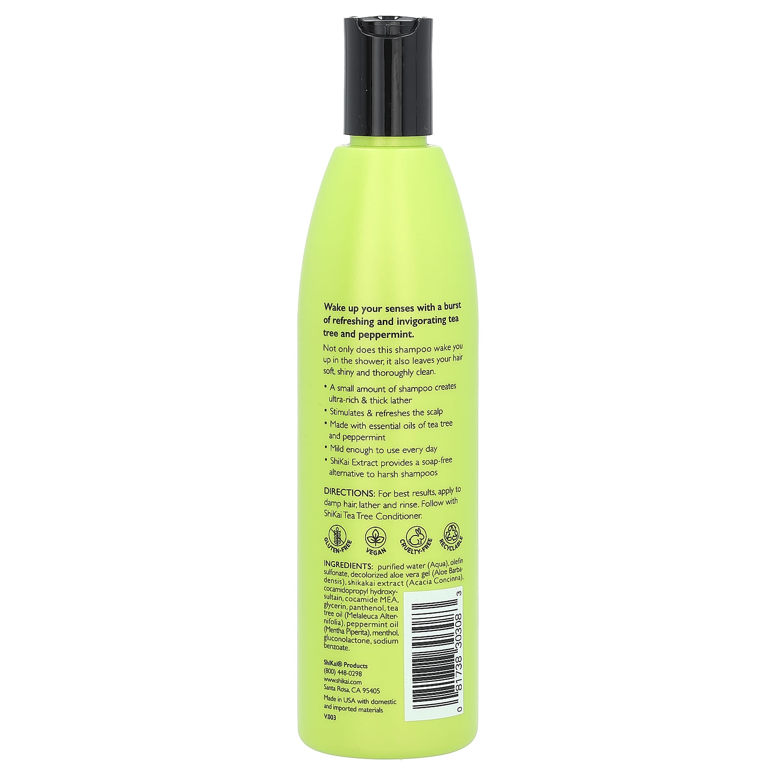 Shikai, Tea Tree Shampoo, 12 fl oz (355 ml) - Image 2