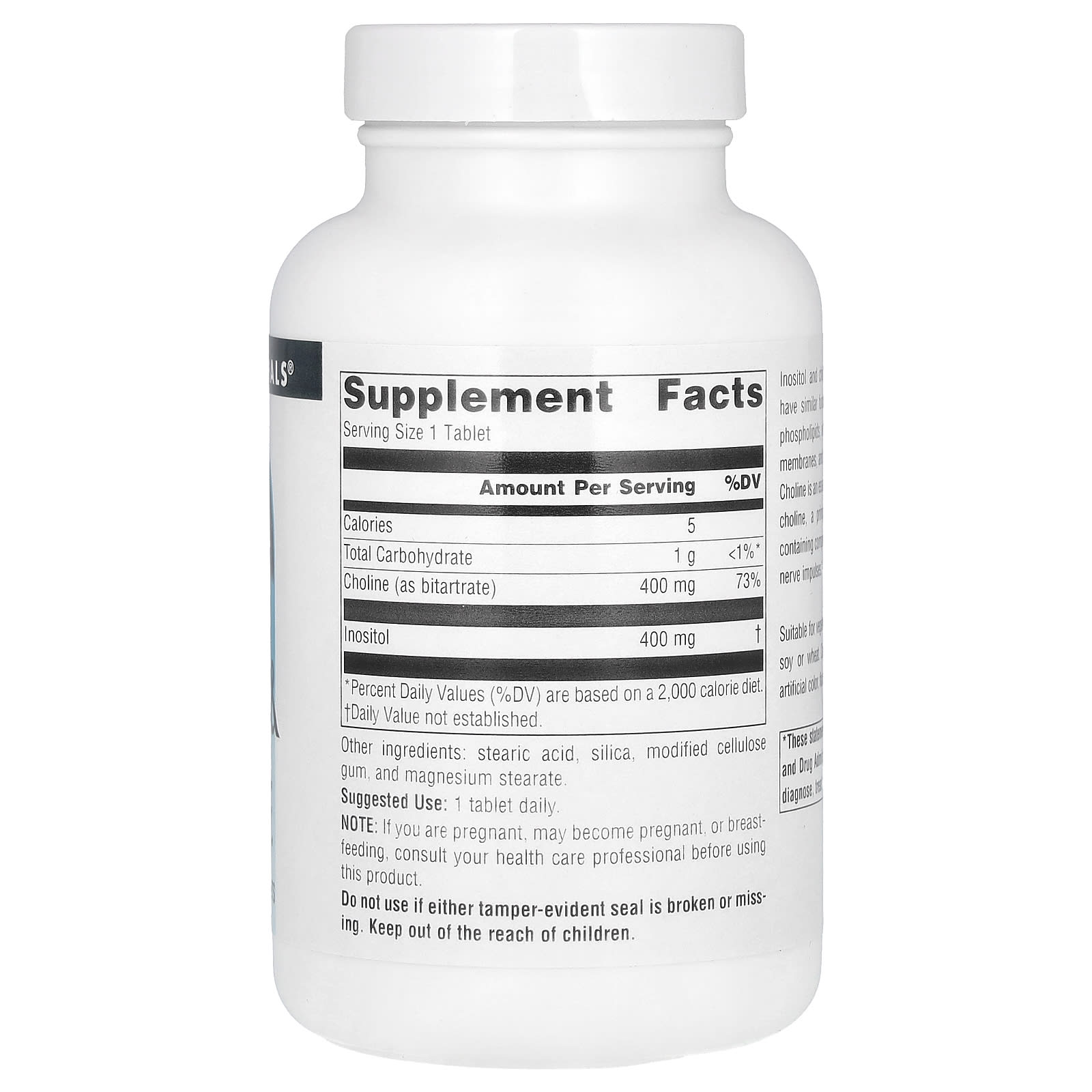 Source Naturals, Inositol & Choline, 100 Tablets - Image 2