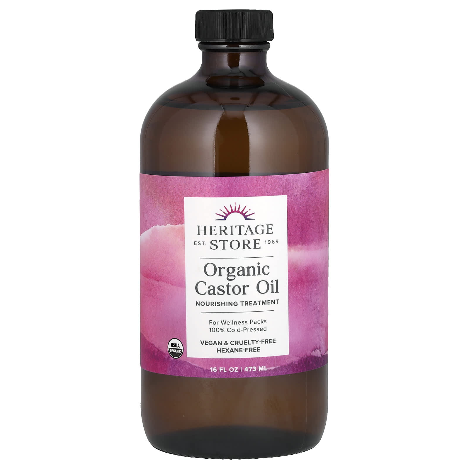 Cold-Pressed Organic Castor Oil for Skin, Hair, & Wellness - Image 1
