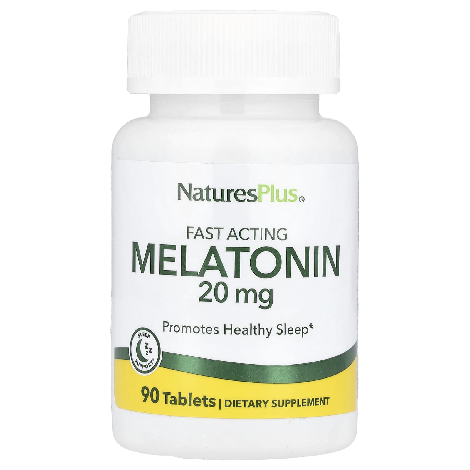NaturesPlus, Melatonin, 20 mg, 90 Tablets - Image 1
