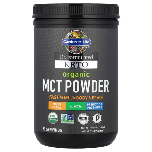 Organic Keto MCT Powder by Garden of Life - 10.58 oz (300 g) | Non-GMO & Vegan - Image 1