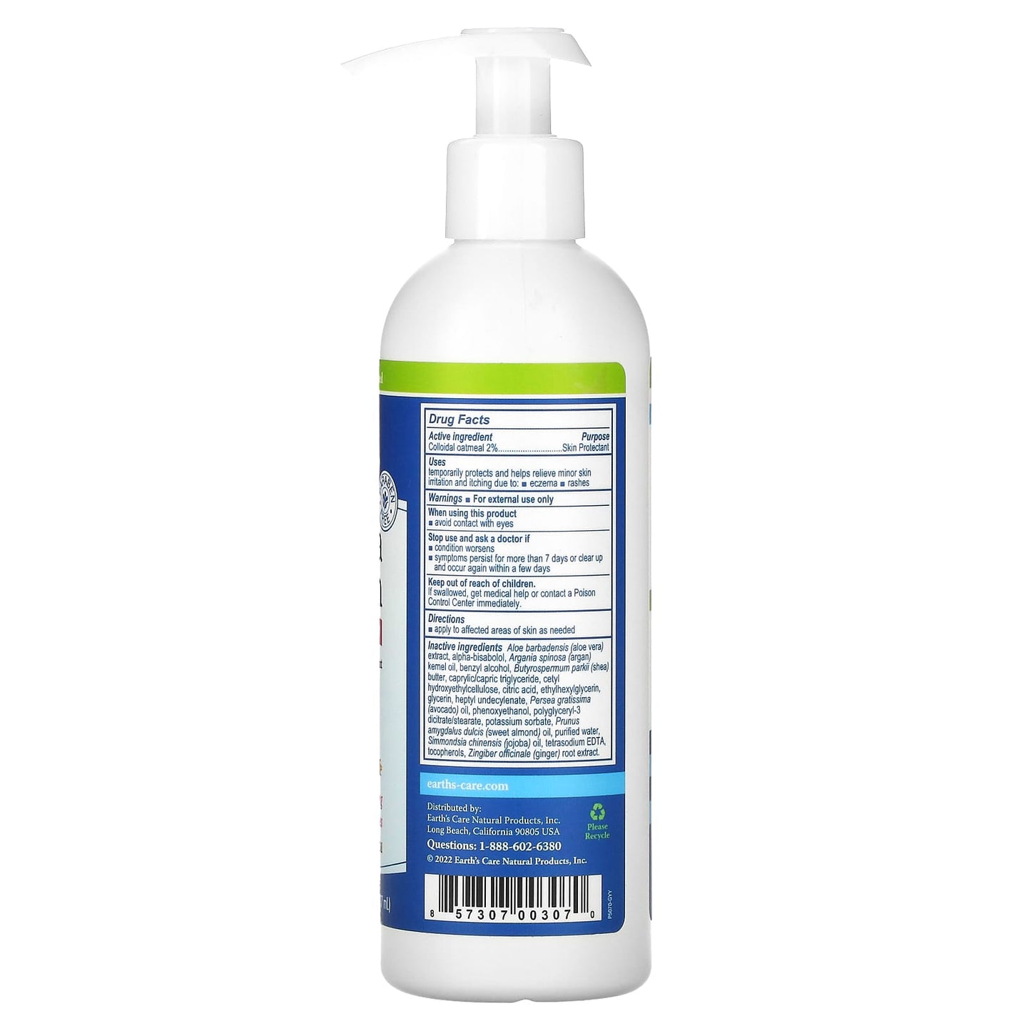 Eczema Lotion Relief, 2% Colloidal Oatmeal, 8 fl oz, Steroid-Free, All-Natural - Image 2