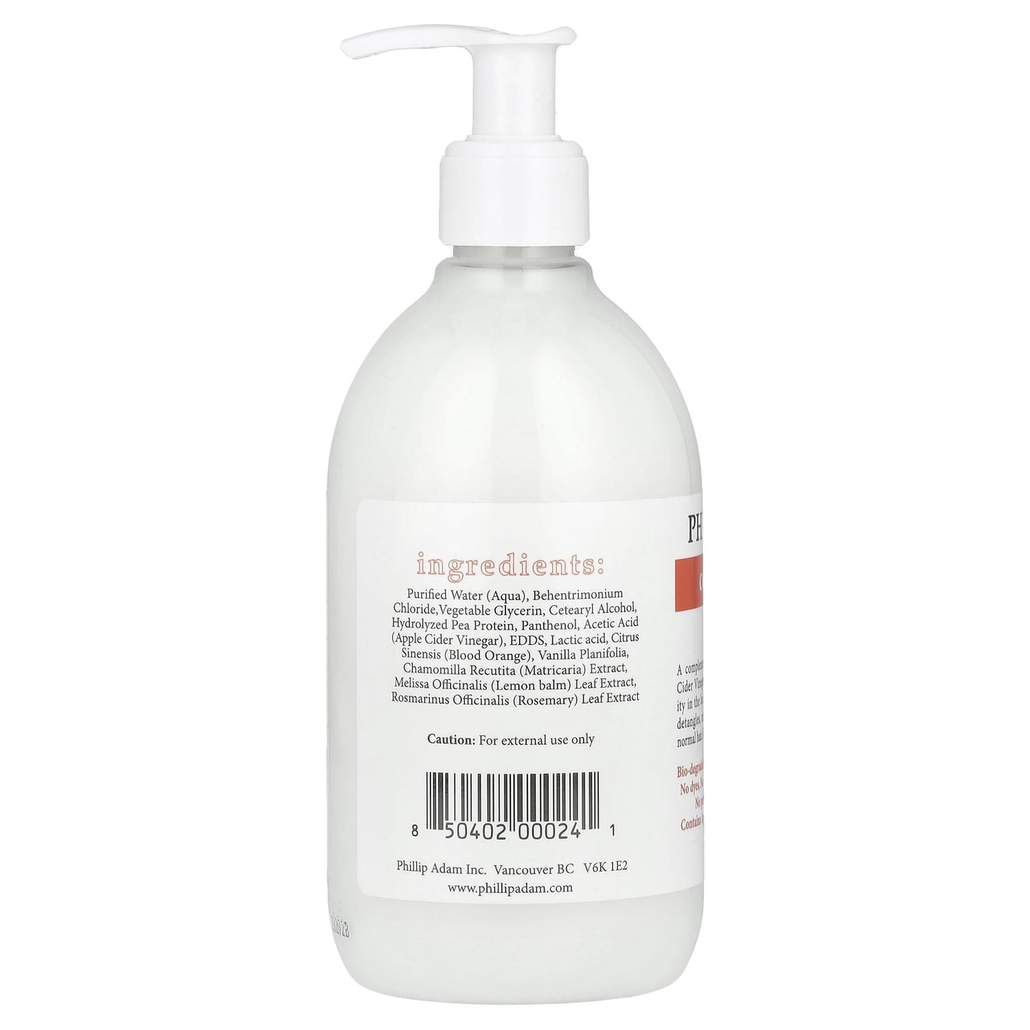 Phillip Adam, Conditioner, Orange Vanilla, 12 fl oz (355 ml) - Image 2