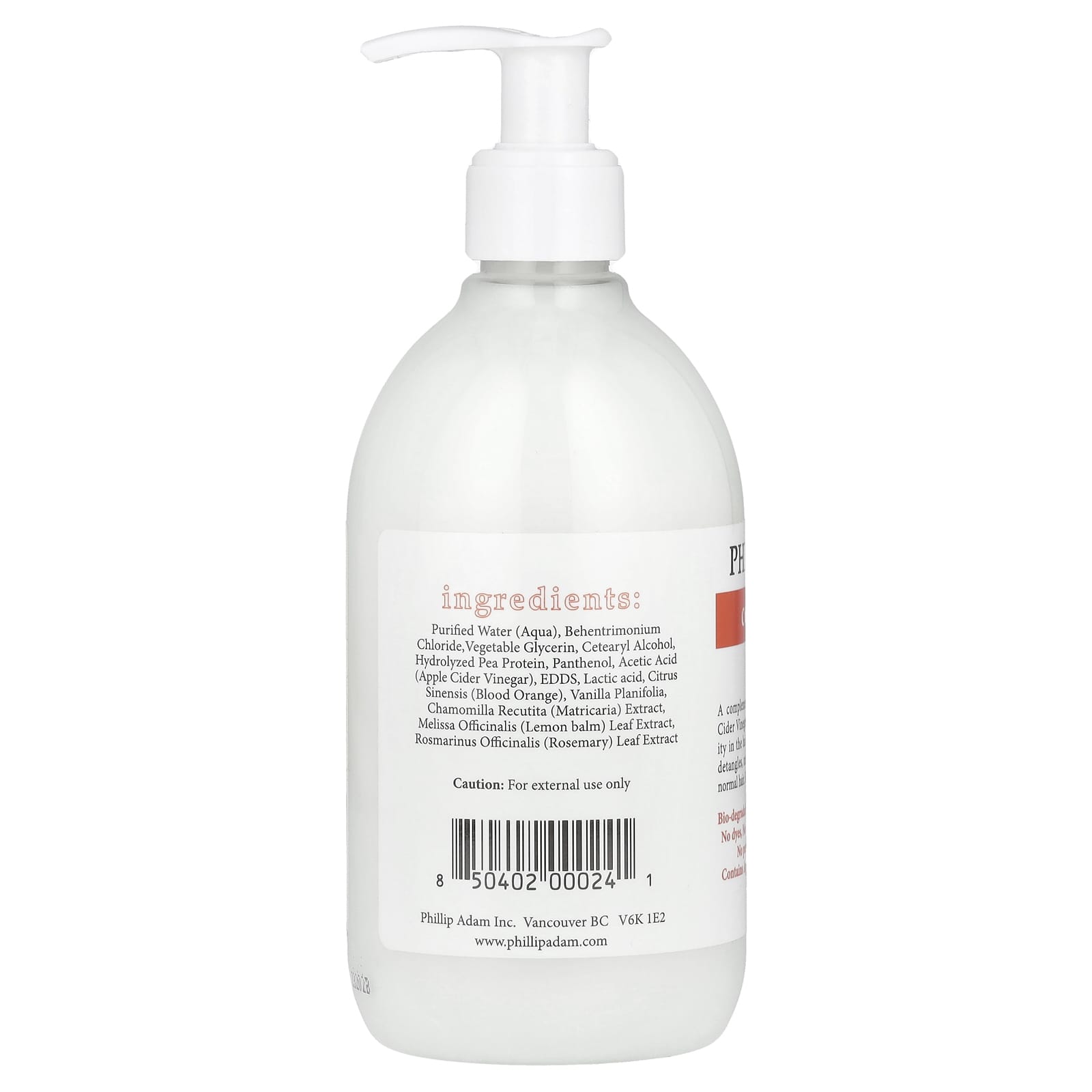Phillip Adam, Conditioner, Orange Vanilla, 12 fl oz (355 ml) - Image 2