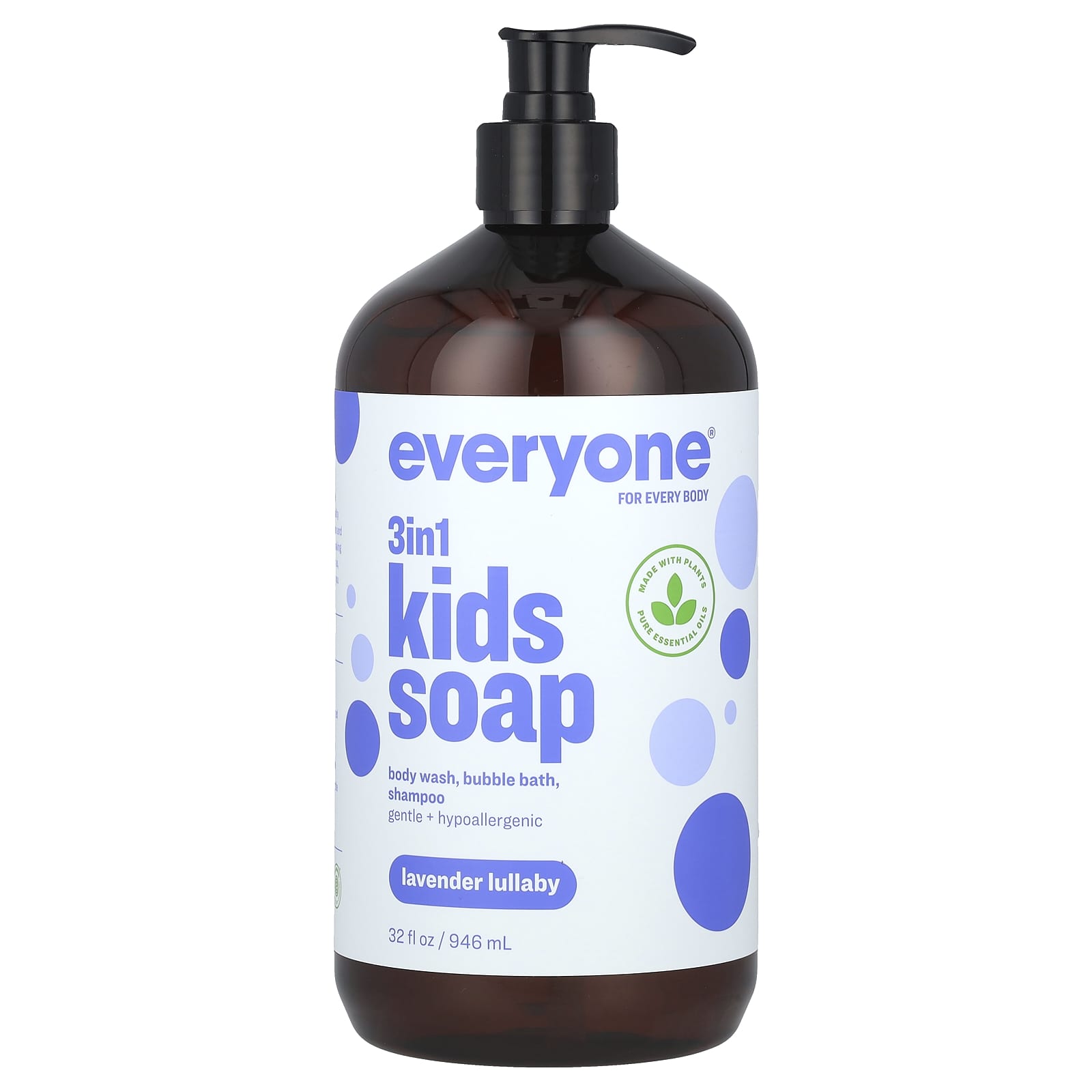 Everyone Kids Lavender Lullaby 3-in-1 Soothing Body Wash & Shampoo - Image 1