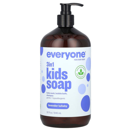 Everyone Kids Lavender Lullaby 3-in-1 Soothing Body Wash & Shampoo - Image 1