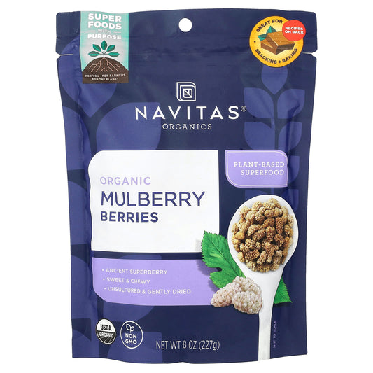 Navitas Organics, Organic Mulberry Berries, 8 oz (227 g) - Image 1