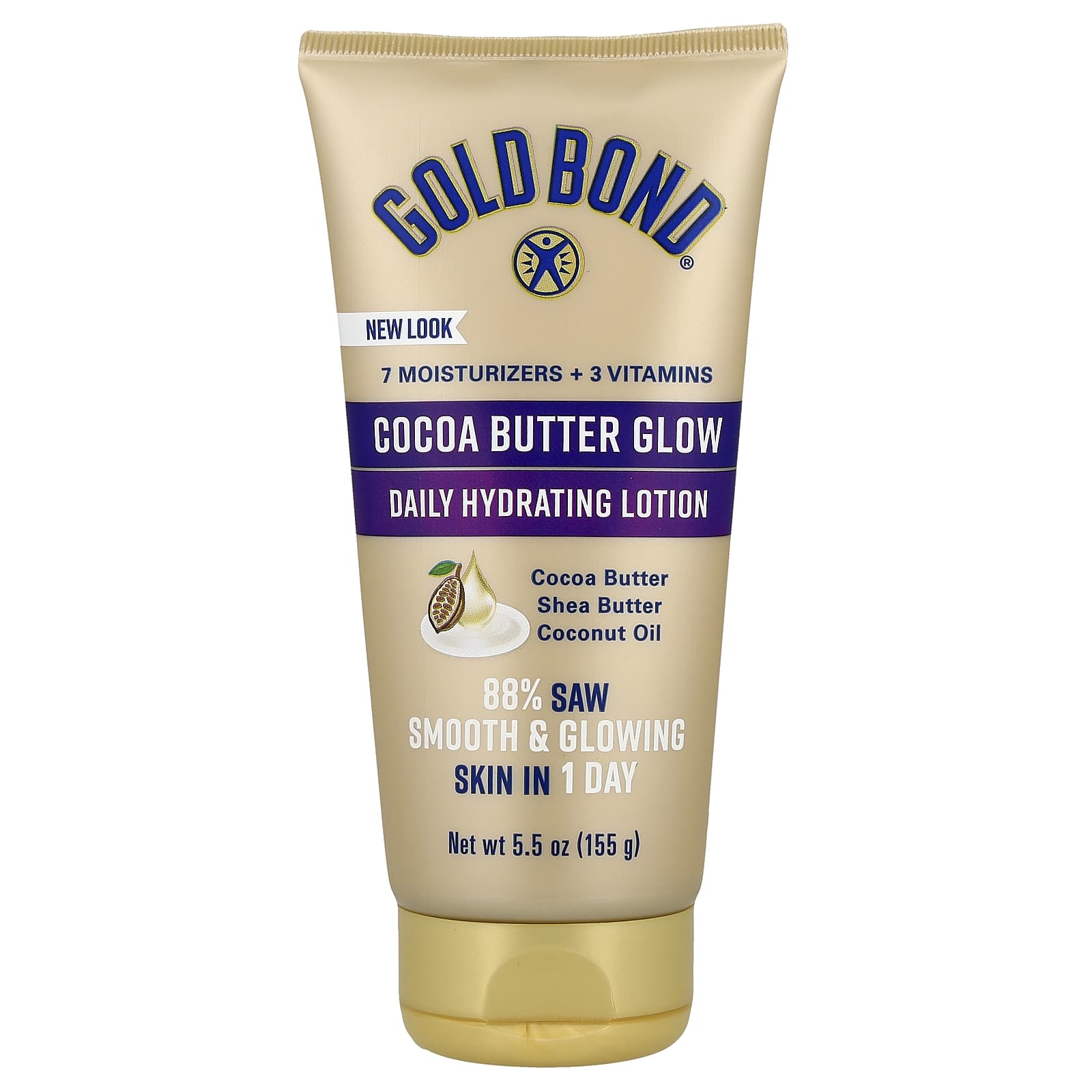 Gold Bond Daily Hydrating Lotion with Cocoa Butter, 5.5 oz (155g) - Image 1