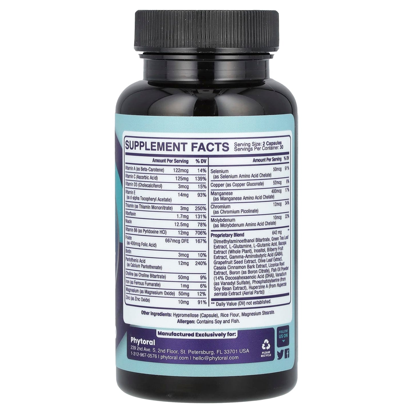Phytoral, Mind Supplement, 60 Capsules - Image 2