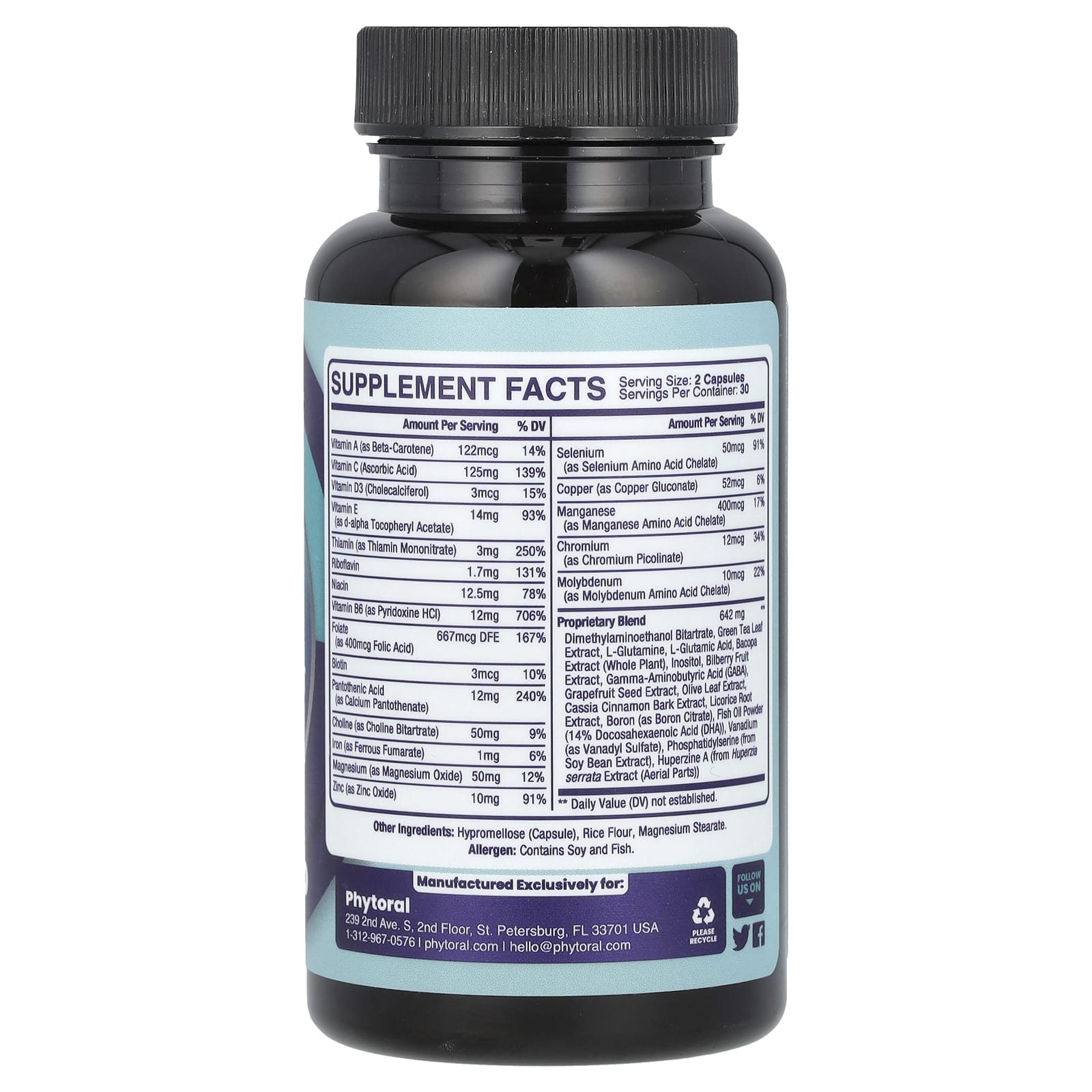 Phytoral, Mind Supplement, 60 Capsules - Image 2