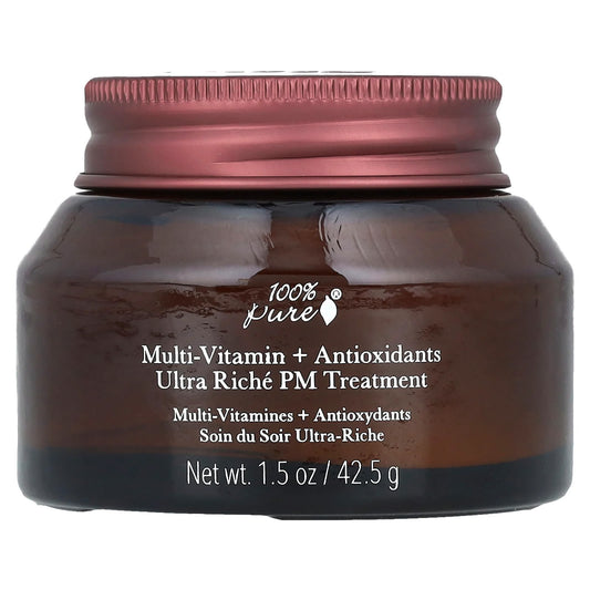 100% Pure Ultra Riché PM Treatment with Multi-Vitamins and Antioxidants, 1.5 oz - Image 1