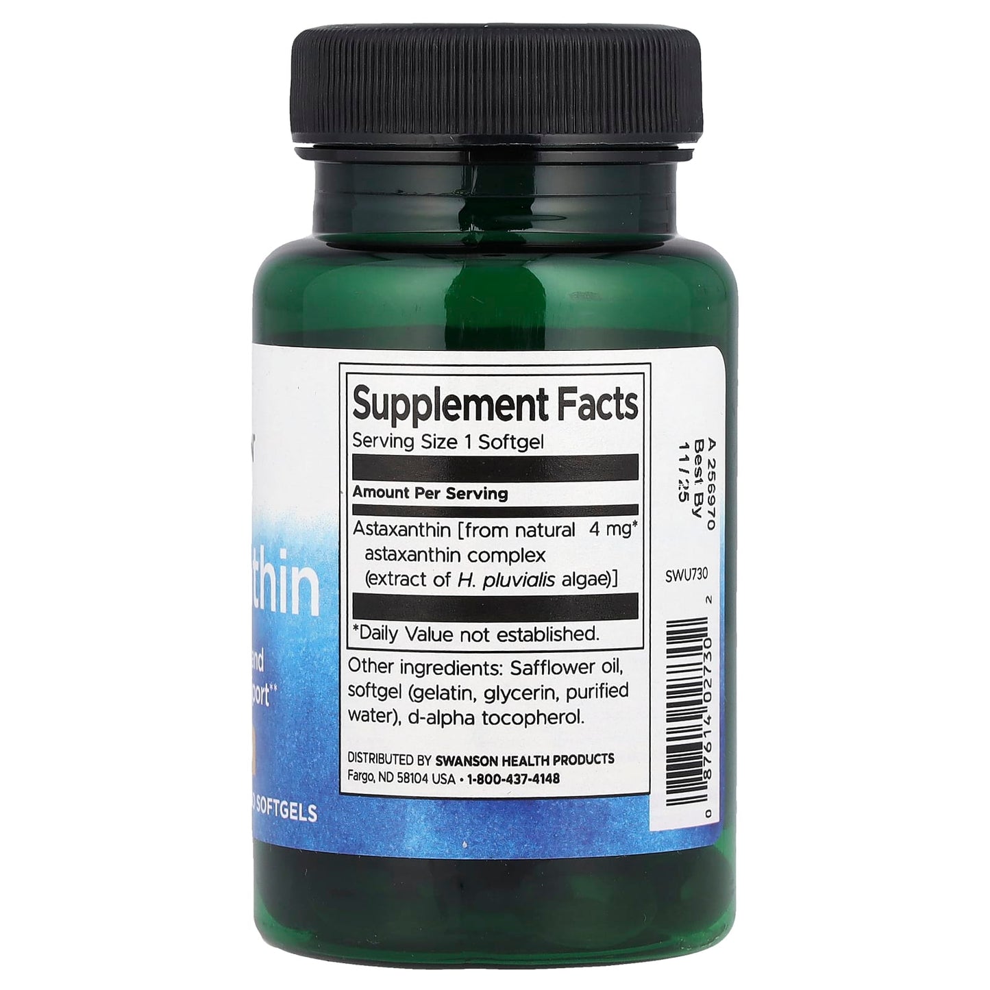 Swanson, Astaxanthin, 4 mg, 60 Softgels - Image 2