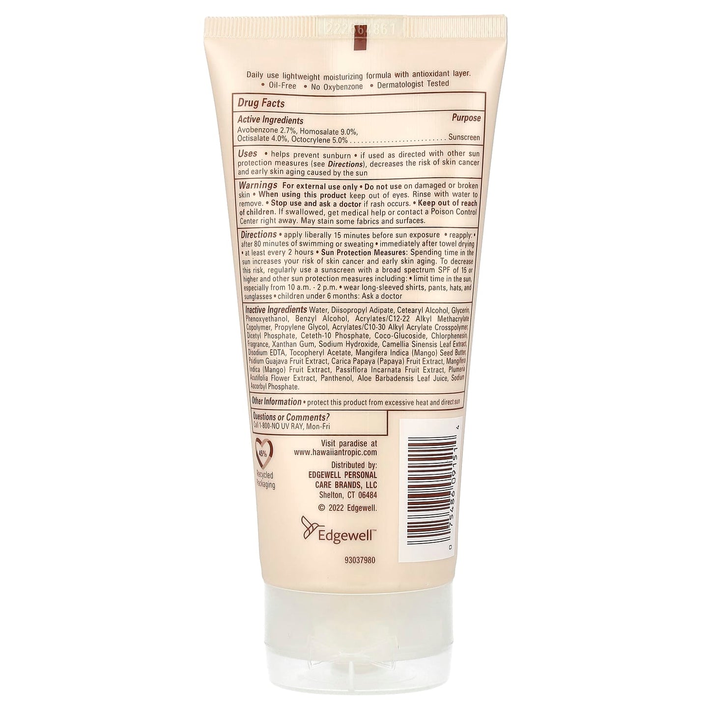 Hawaiian Tropic Skin Defense Sunscreen, SPF 50, Water Resistant - Image 2
