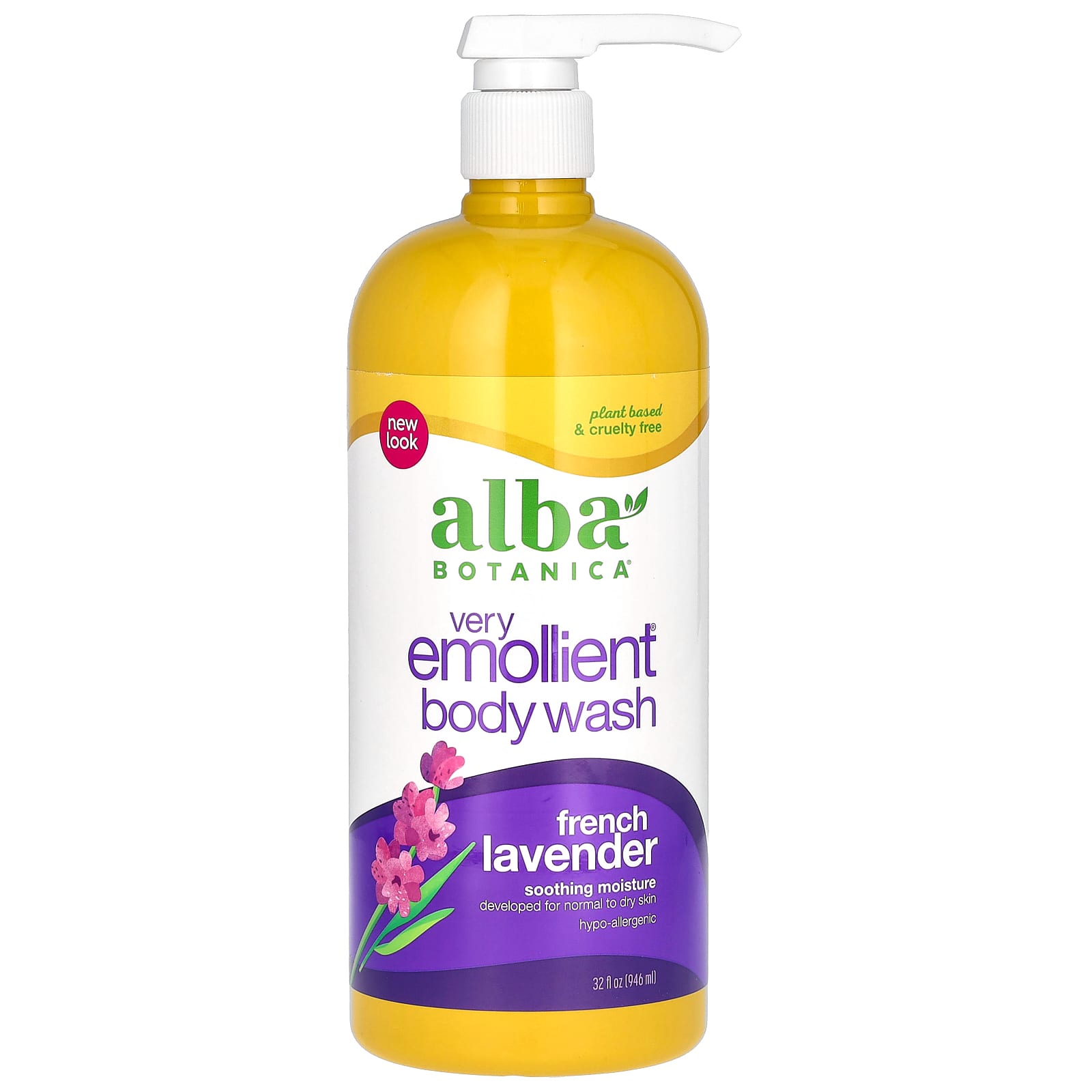 French Lavender Body Wash by Alba Botanica | Cruelty-Free & Soothing - Image 1