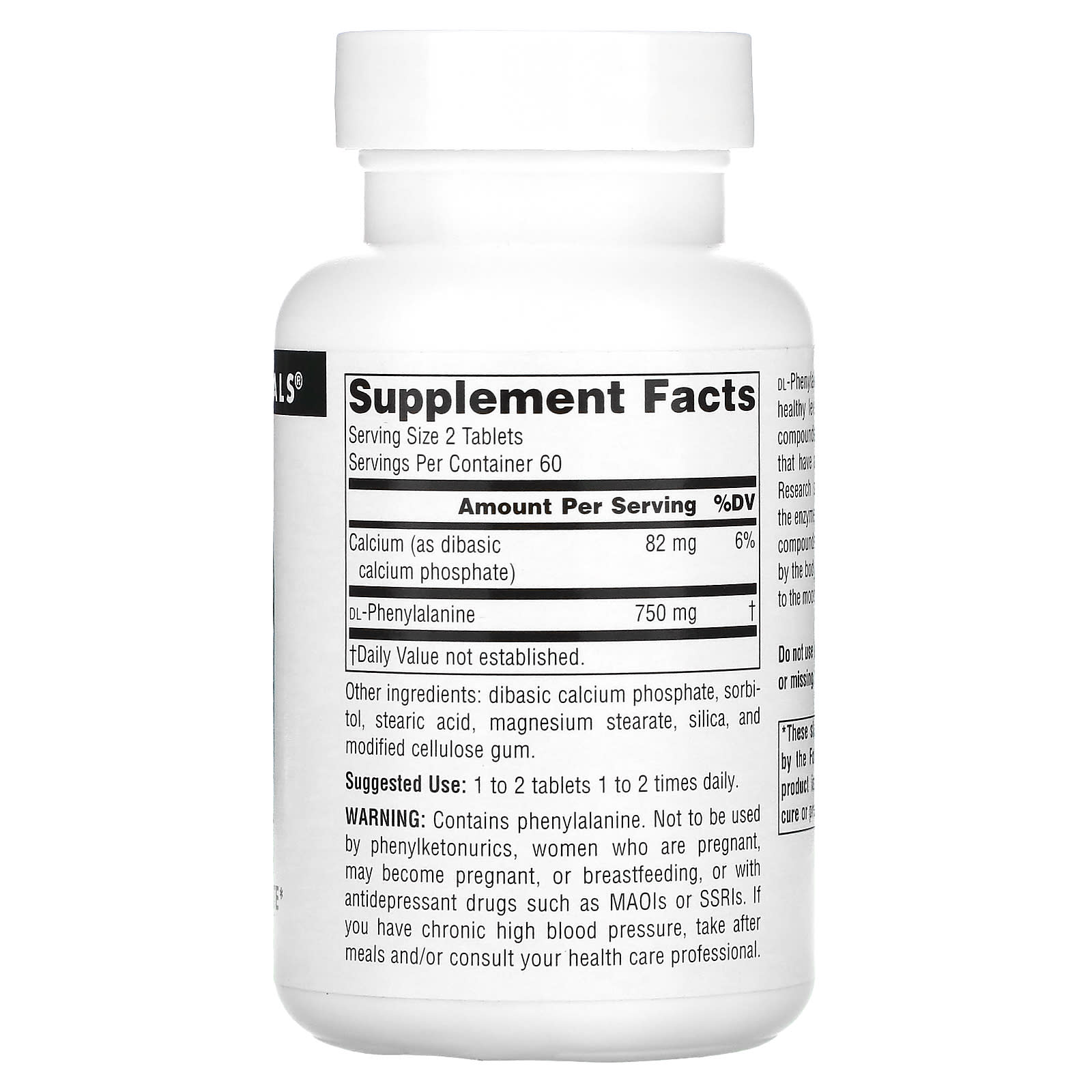 Source Naturals, DLPA, 120 Tablets - Image 2