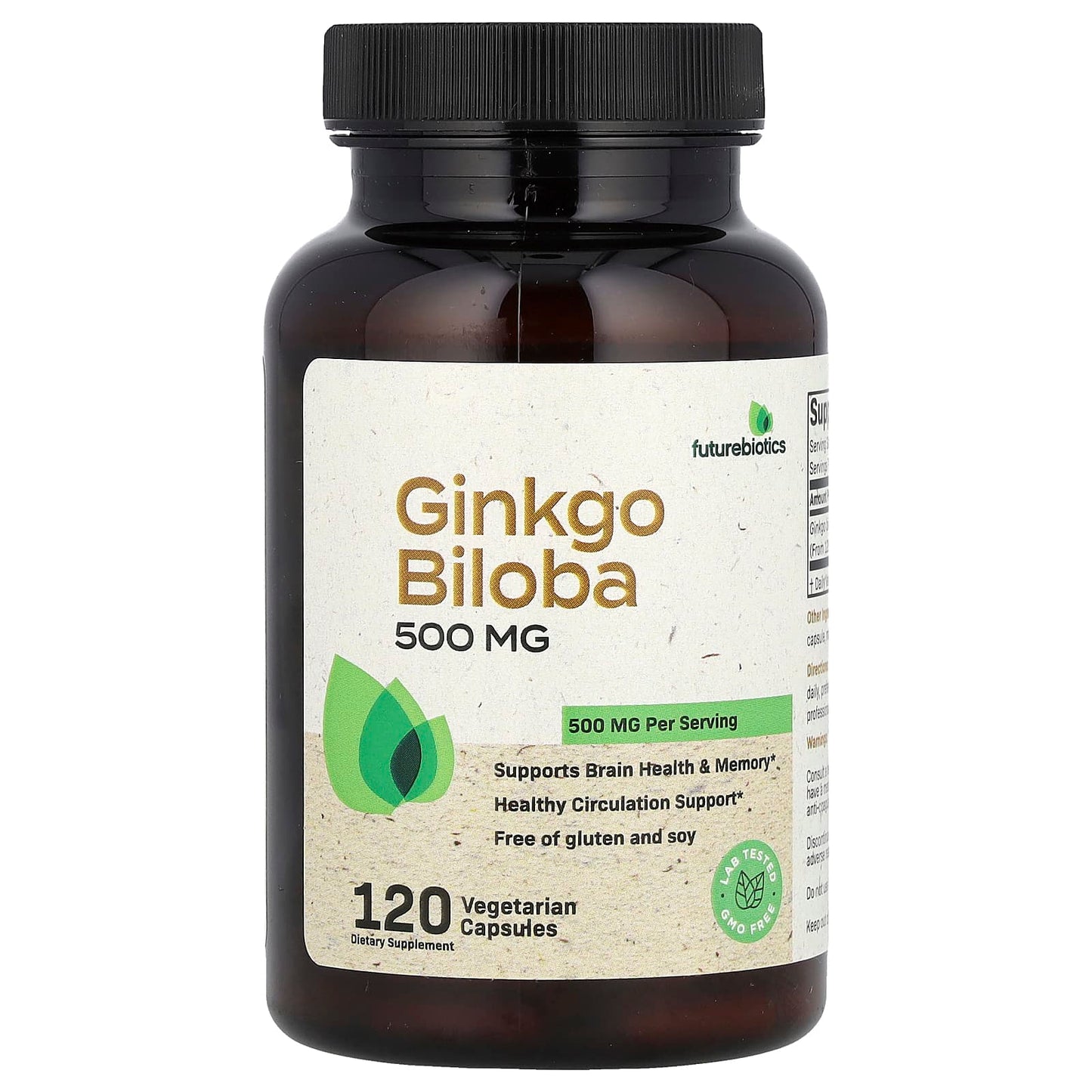 Futurebiotics Ginkgo Biloba 250mg Brain Health &amp; Circulation - Image 1