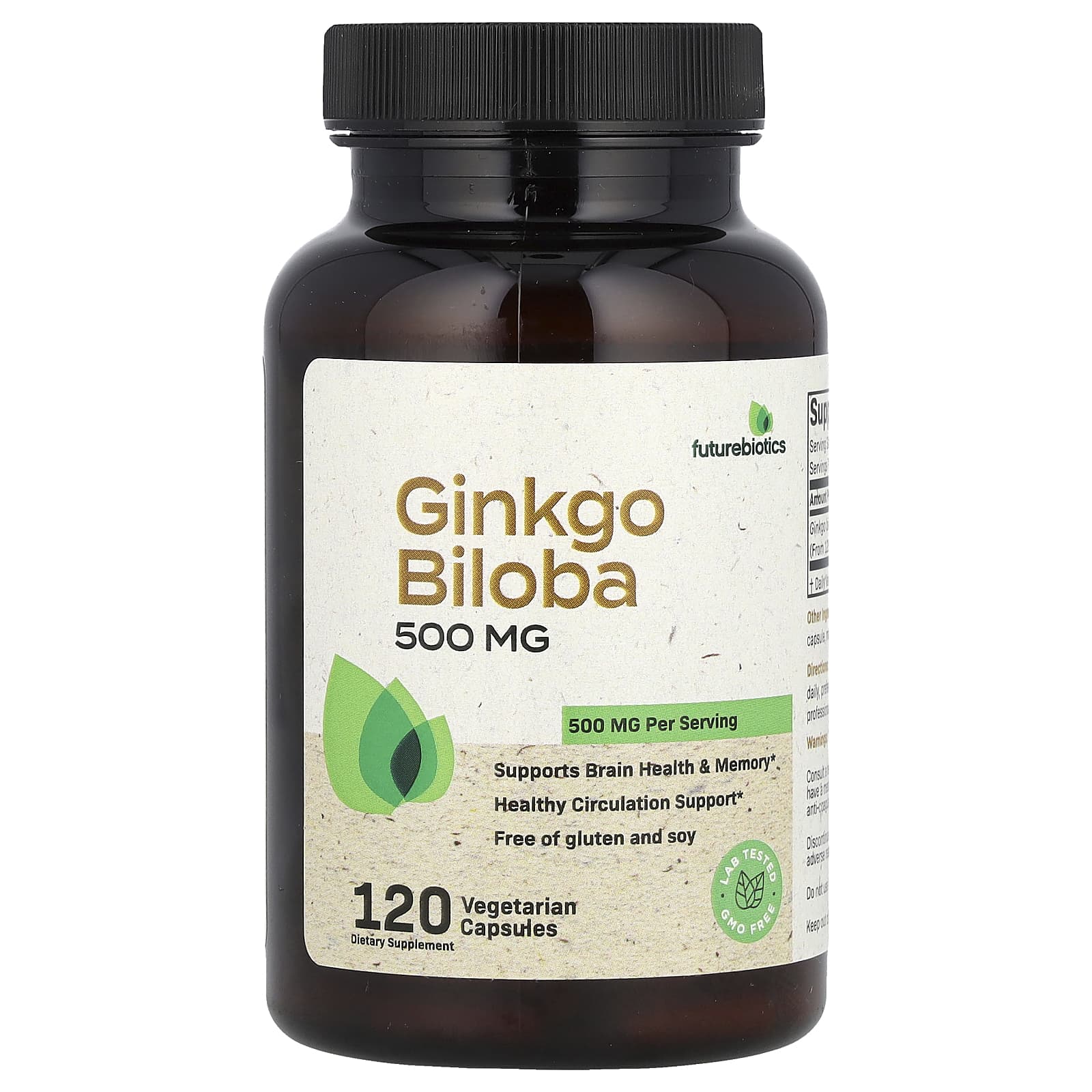 Futurebiotics Ginkgo Biloba 250mg Brain Health &amp; Circulation - Image 1