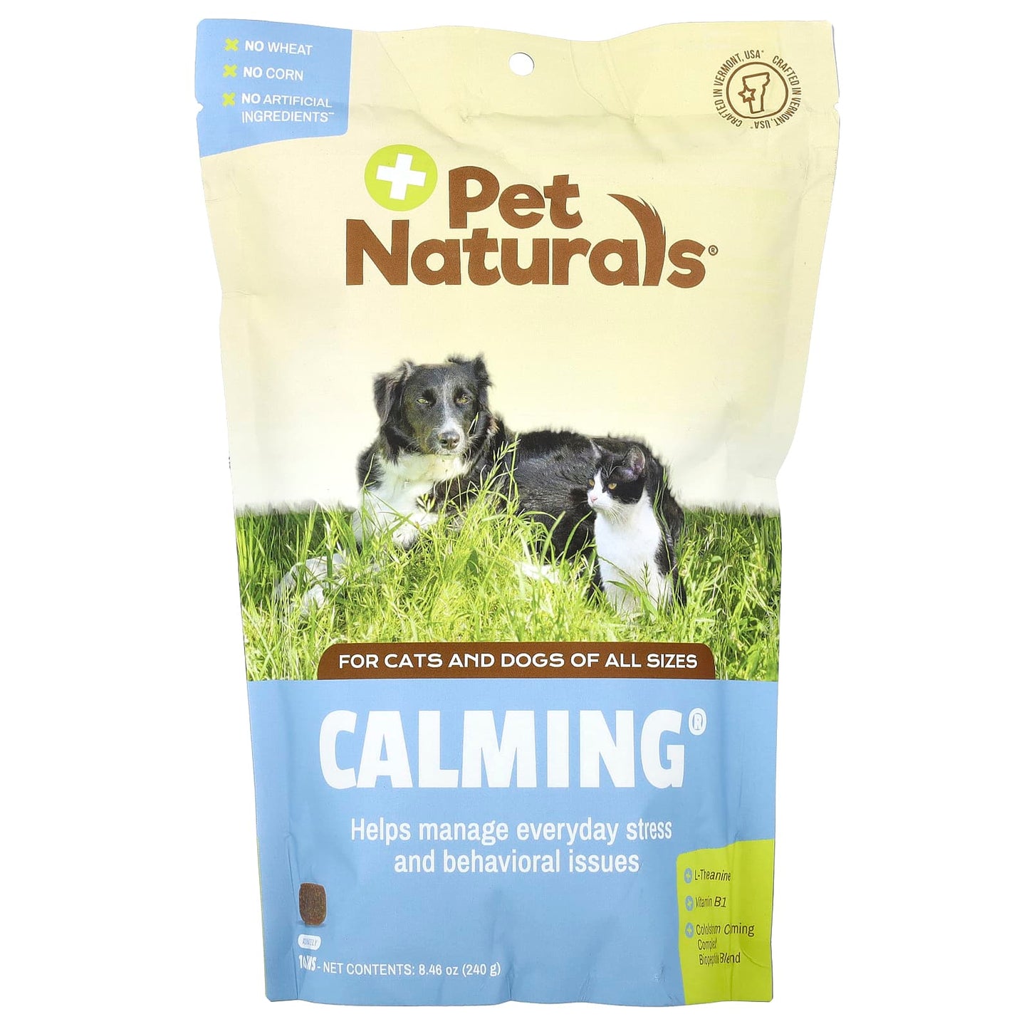 Pet Naturals, Calming®, For Dogs and Cats, All Size, 160 Chews, 8.46 oz (240 g) - Image 1