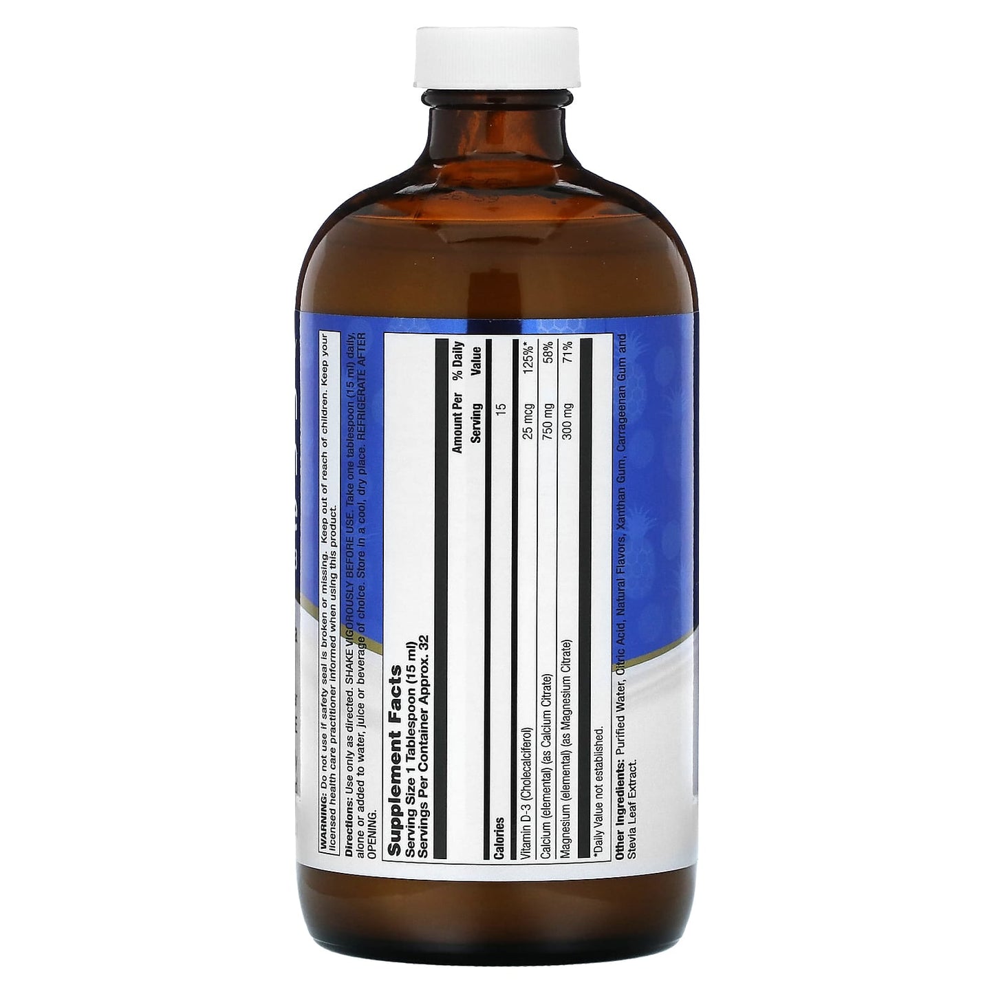 LifeTime Vitamins, Calcium Magnesium Citrate, Plus Vitamin D3, Piña Colada, 16 fl oz (473 ml) - Image 2