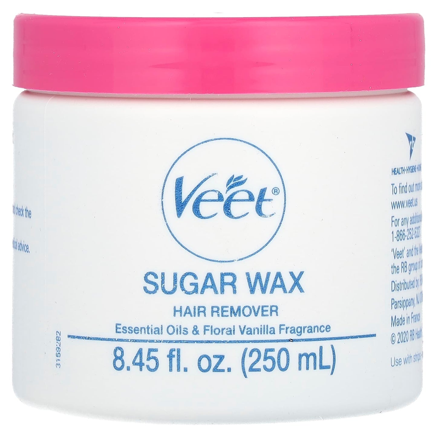 Veet, Sugar Wax Hair Remover, Essential Oils & Floral Vanilla, 14 Pieces - Image 1