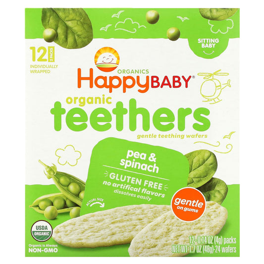 Organic Teething Wafers for Babies - Happy Family - Image 1