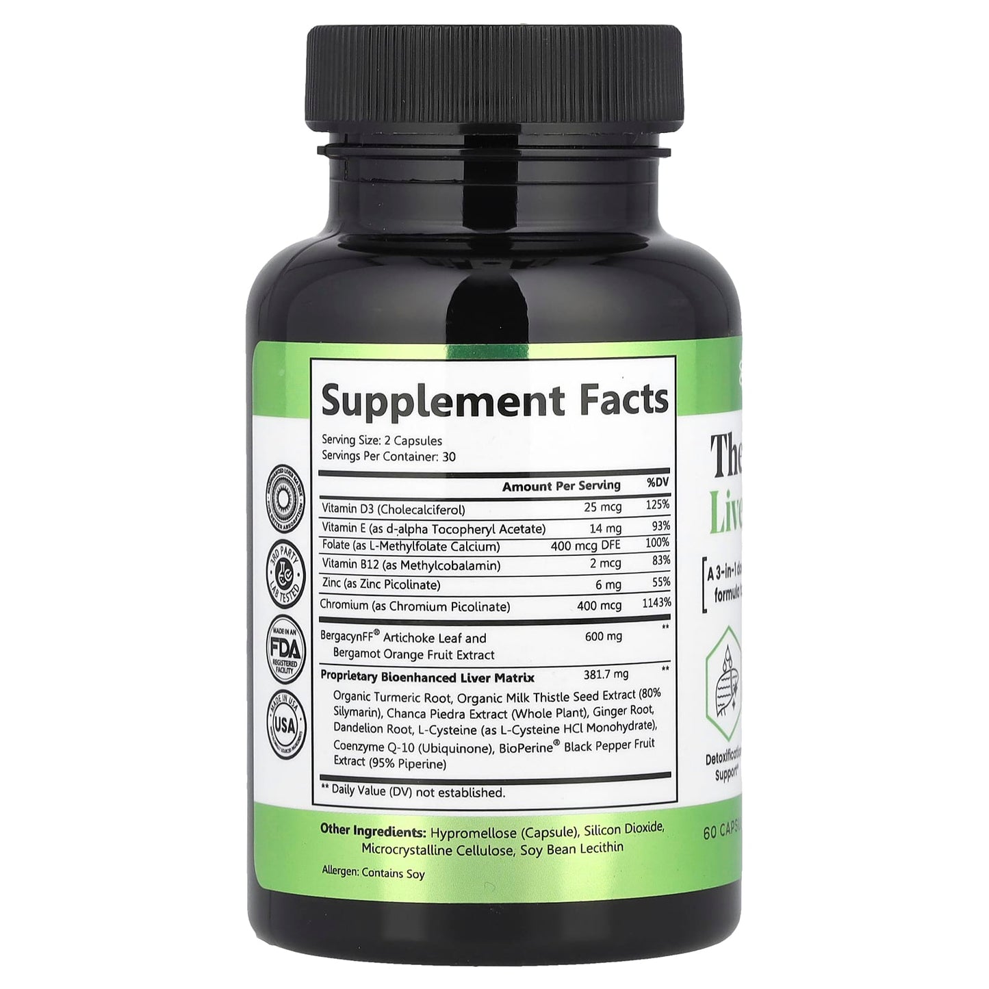 Zen Nutrients, The Everyday Liver Vitamin™, 60 Capsules - Image 2