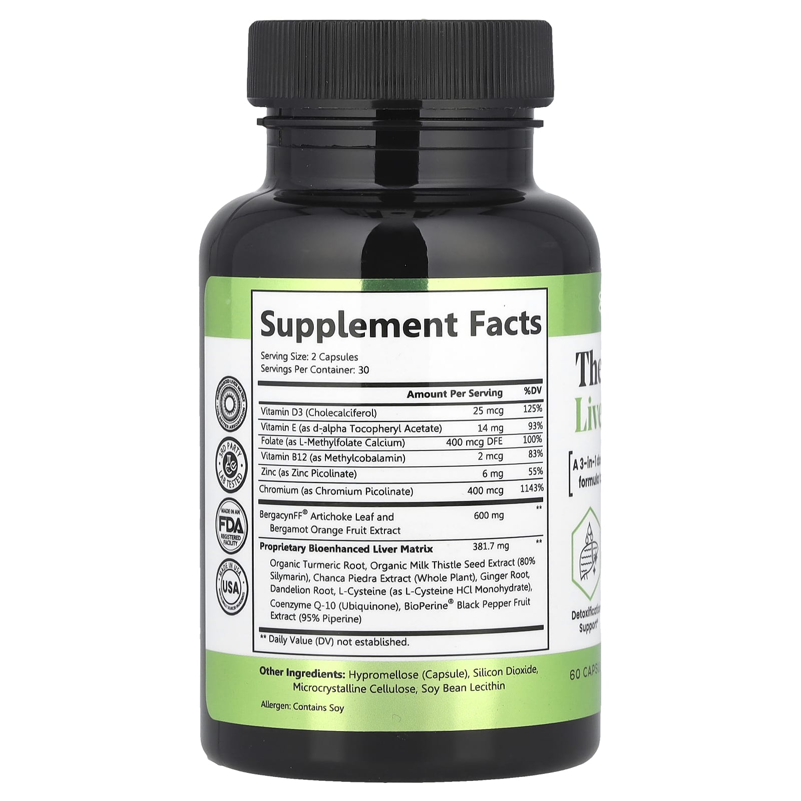 Zen Nutrients, The Everyday Liver Vitamin™, 60 Capsules - Image 2