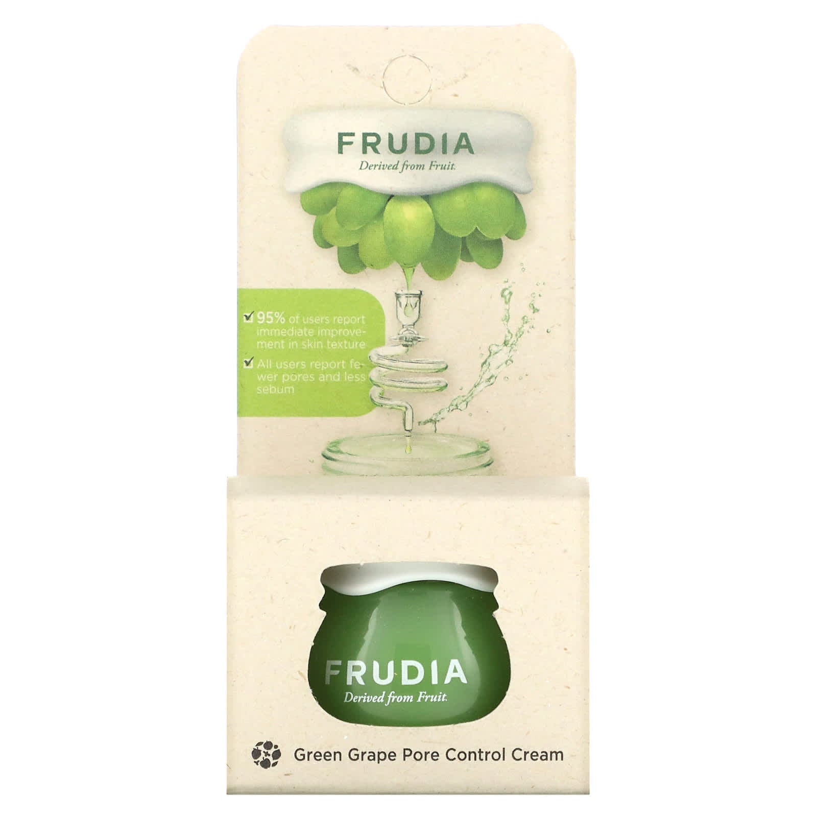 Frudia Green Grape Pore Control Cream, 0.35 oz (10g) - Image 2