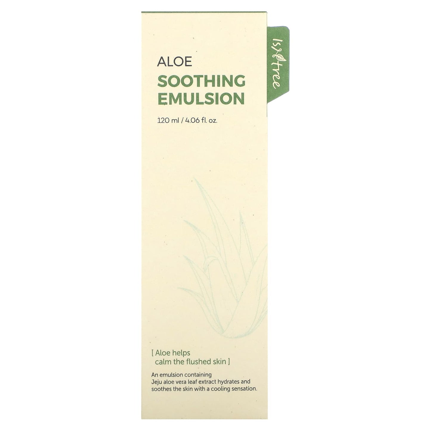 ISNtree Aloe Soothing Emulsion for Sensitive Skin, 4.06 fl oz (120 ml) - Image 2