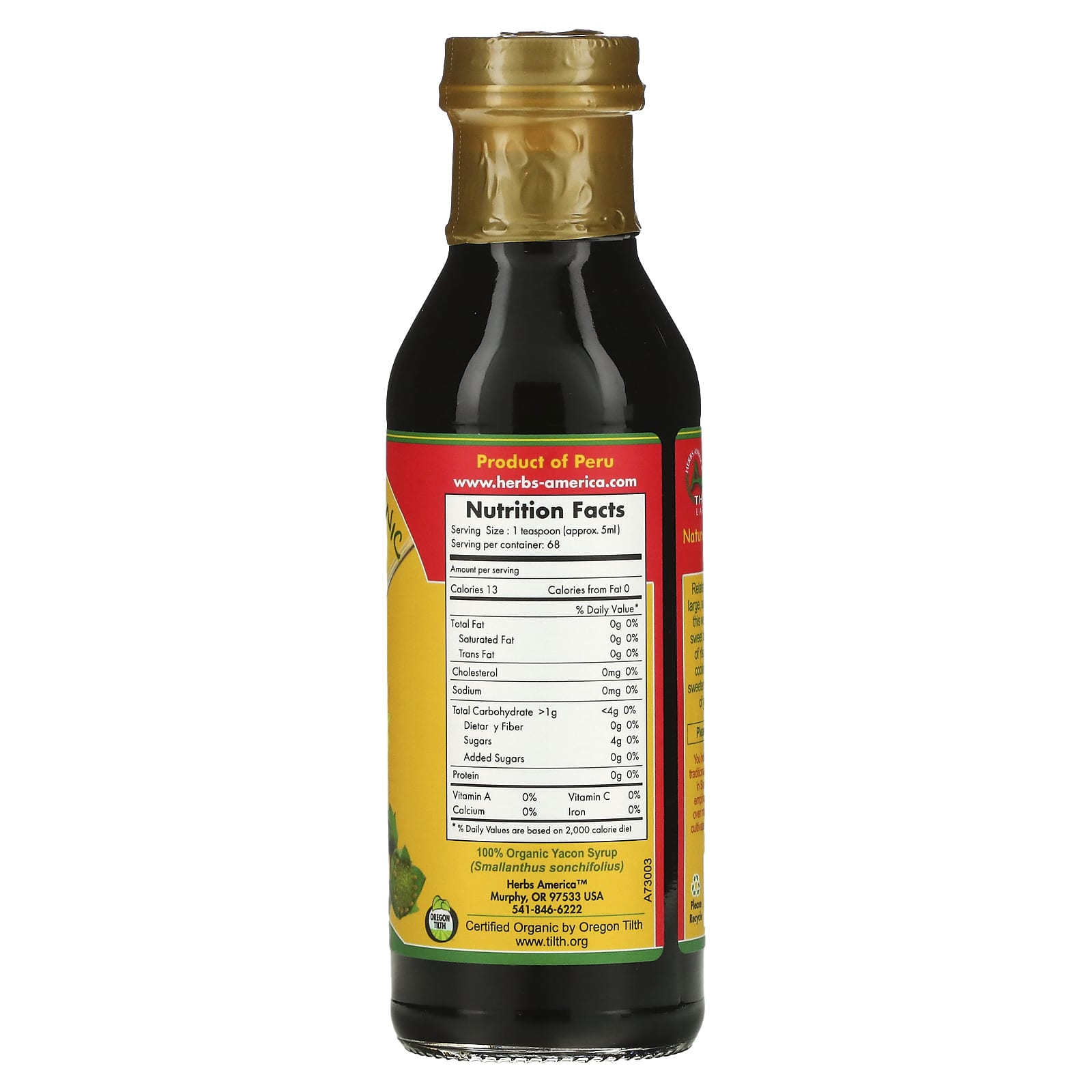Sweet Organic Yacon Syrup by Amazon Therapeutics - Low Glycemic Index - Image 2