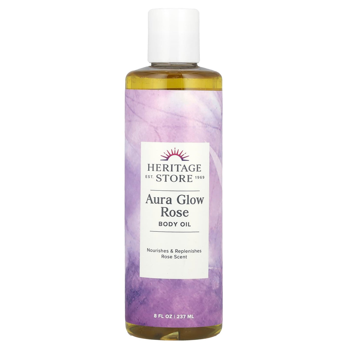 Heritage Store Aura Glow Body Oil - Nourish Your Skin with Rose Scent - Image 1