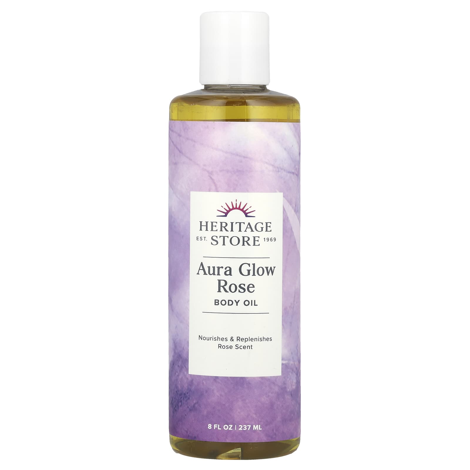 Heritage Store Aura Glow Body Oil - Nourish Your Skin with Rose Scent - Image 1