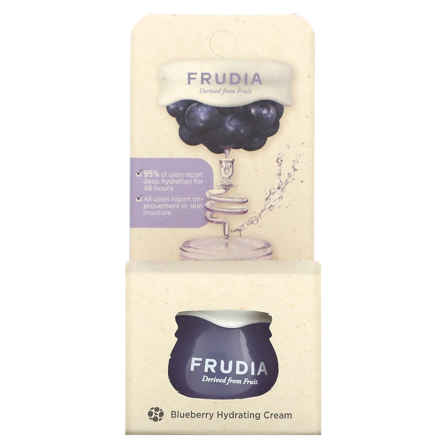 Frudia Blueberry Hydrating Cream, 10g, 48hr Moisturization - Image 2