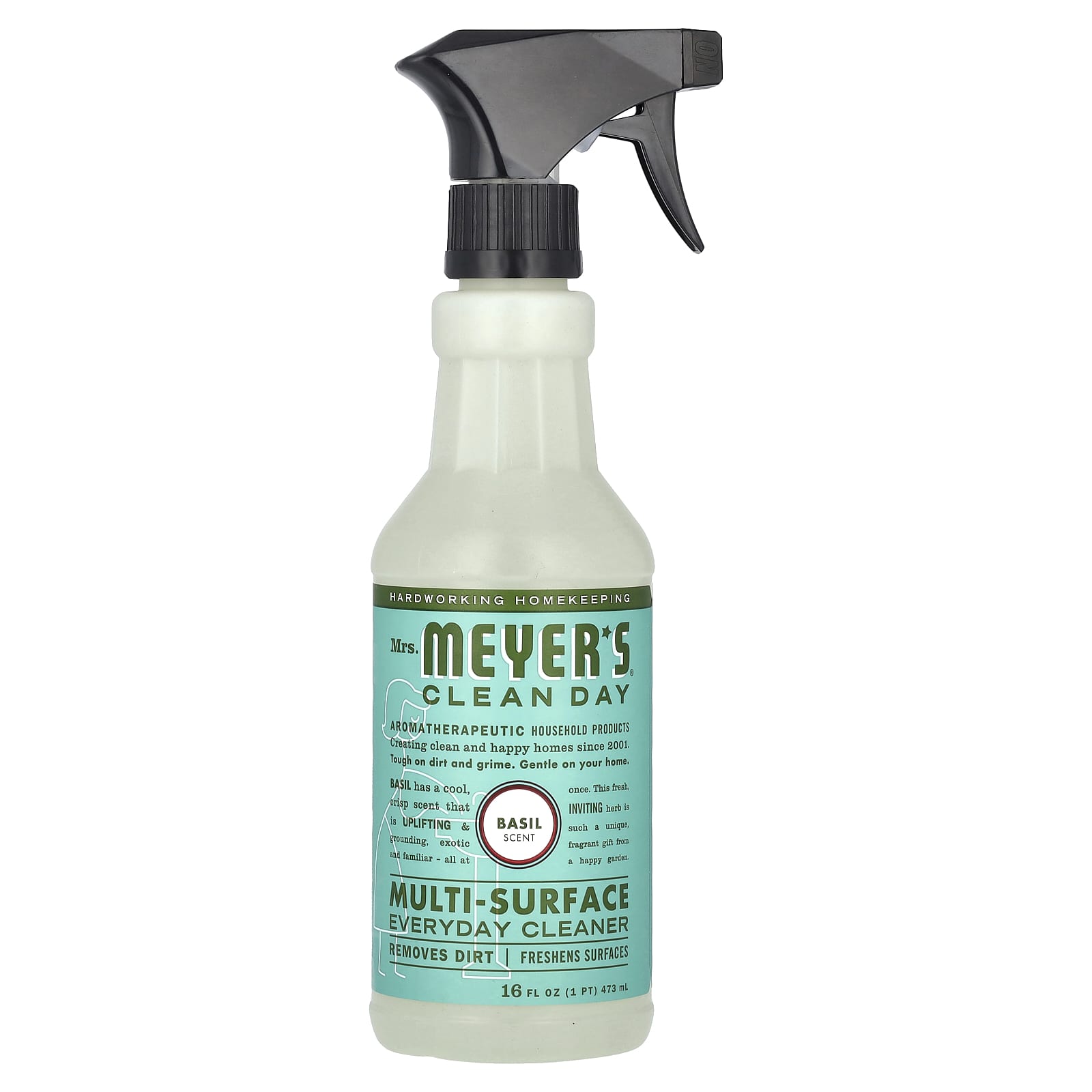 Mrs. Meyers Clean Day, Multi-Surface Everyday Cleaner, Basil Scent, 16 fl oz (473 ml) - Image 1