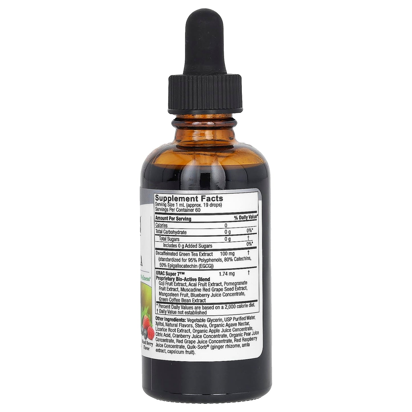 Nature's Answer, Liquid Green Tea, Mixed Berry, 2 fl oz (60 ml) - Image 2