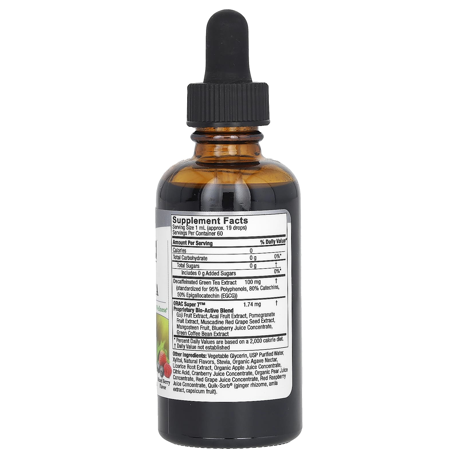 Nature's Answer, Liquid Green Tea, Mixed Berry, 2 fl oz (60 ml) - Image 2