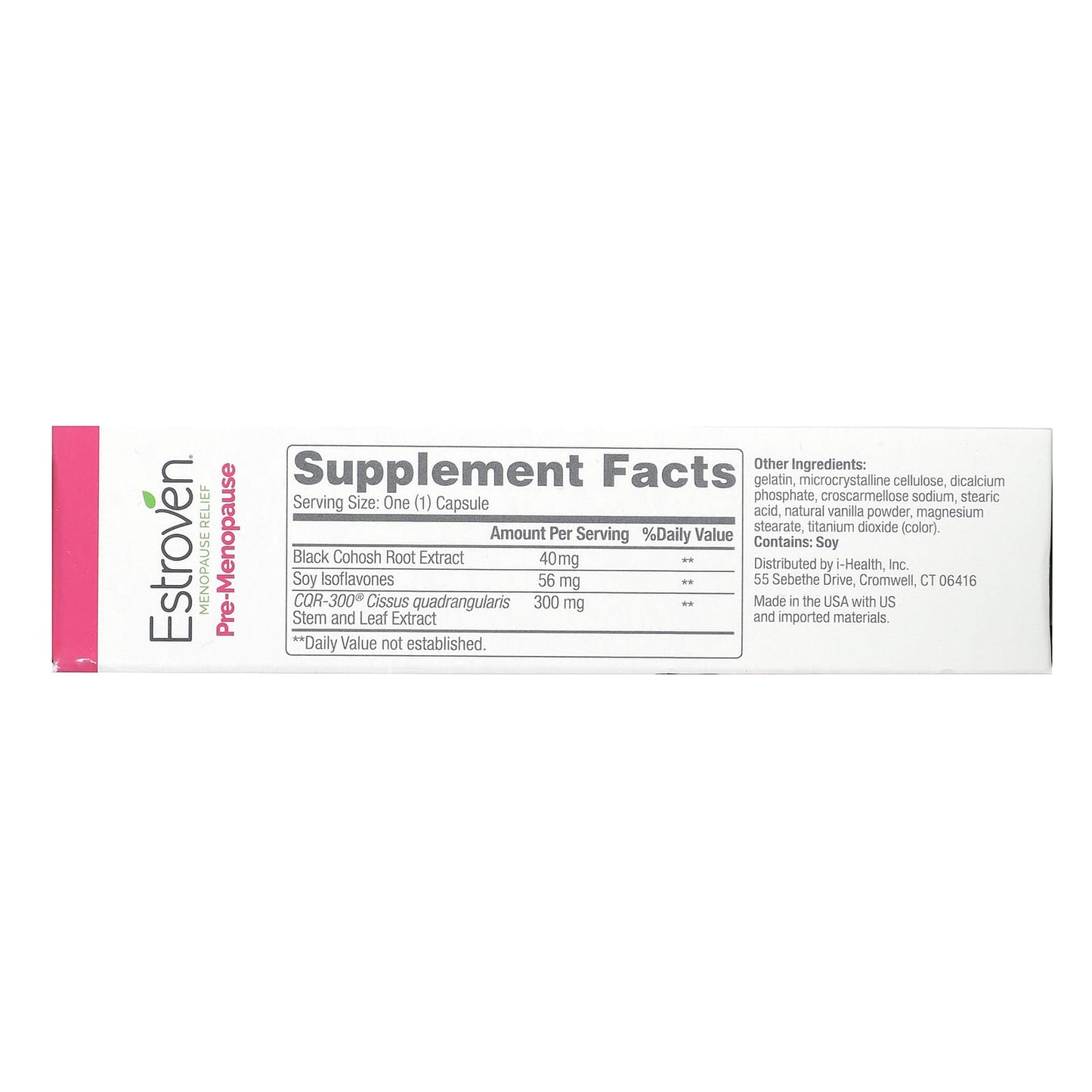 Estroven Menopause Relief for Pre-Menopause Symptoms, 30 Capsules - Image 2