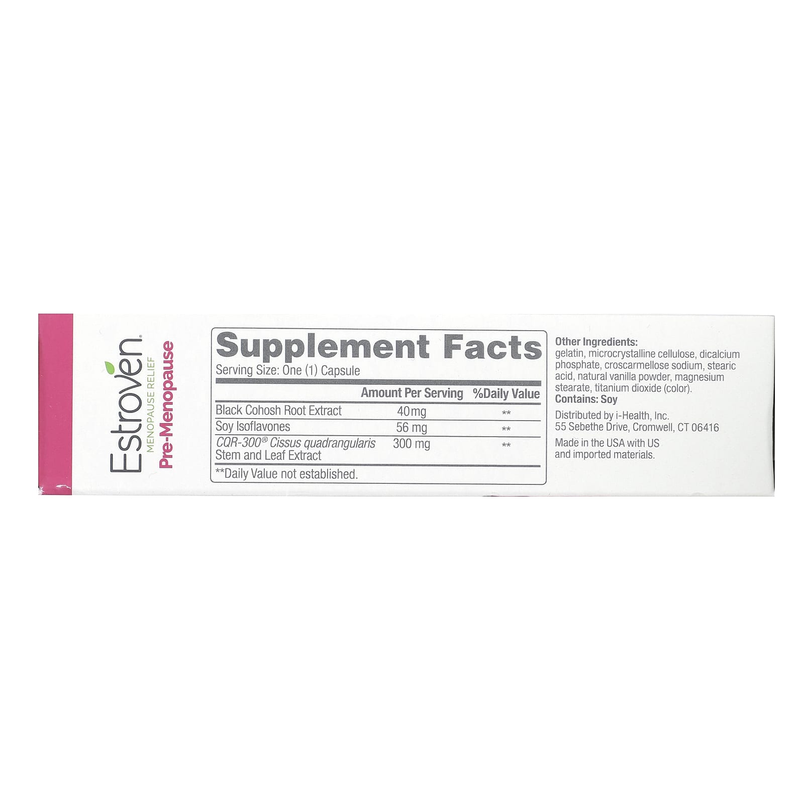Estroven Menopause Relief for Pre-Menopause Symptoms, 30 Capsules - Image 2